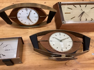 Lot 2580 - Group of Metamec mantel and alarm clocks