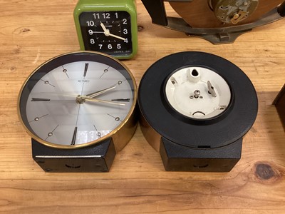 Lot 2580 - Group of Metamec mantel and alarm clocks