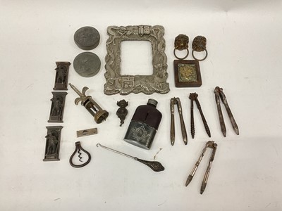 Lot 2583 - Sundry items, including door knockers, corkscrews, nutcrackers, etc