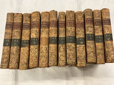 Lot 1660 - Marshall’s Rural Economy, Yorkshire, etc, 12 vols, inperiod calf bindings