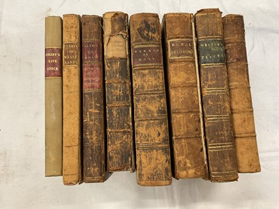 Lot 1663 - R Weston - Tracts on Practical Agriculture and Gardening, 2nd edition, 1773, together with Young - The Rural Economy….to which is added The Rural Socrates, London 1770. Also - Jethro Tull of Shalbo...