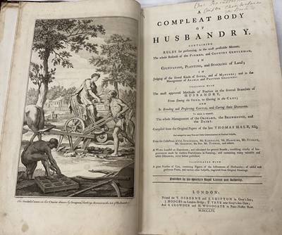 Lot 1671 - Thomas Hale ‘A Compleat Body of Husbandry’, London, Osborne & Shipton, first edition 1756, folio, mottled calf binding