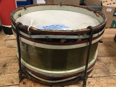 Lot 2554 - Vintage drum, formerly of the 1st Boxted Scouts