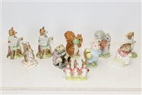 Lot 2125 - Ten Royal Albert Beatrix Potter figures -...