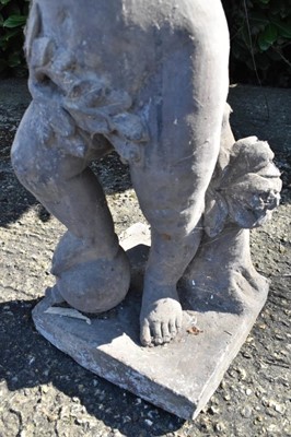 Lot 1317 - Antique lead garden putto