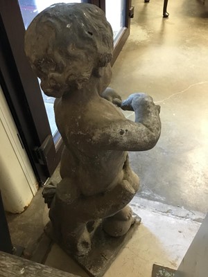 Lot 1317 - Antique lead garden putto