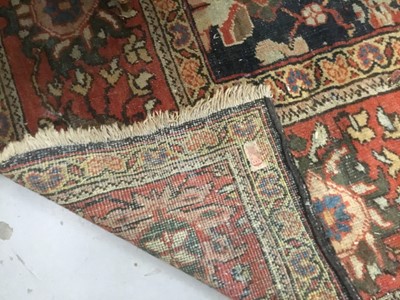 Lot 1514 - Very large antique heriz carpet