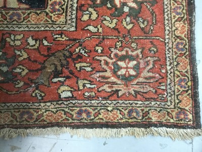 Lot 1514 - Very large antique heriz carpet