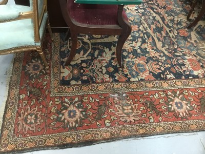 Lot 1514 - Very large antique heriz carpet