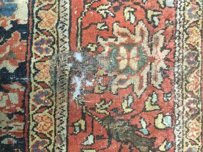 Lot 1514 - Very large antique heriz carpet