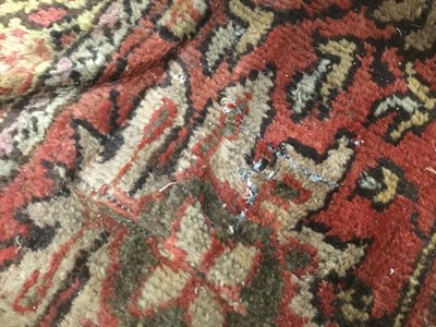 Lot 1514 - Very large antique heriz carpet