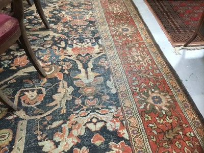 Lot 1514 - Very large antique heriz carpet