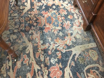 Lot 1514 - Very large antique heriz carpet