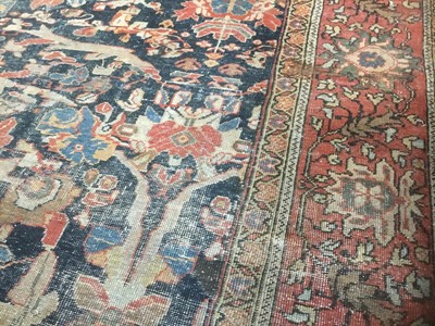 Lot 1514 - Very large antique heriz carpet