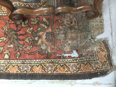 Lot 1514 - Very large antique heriz carpet