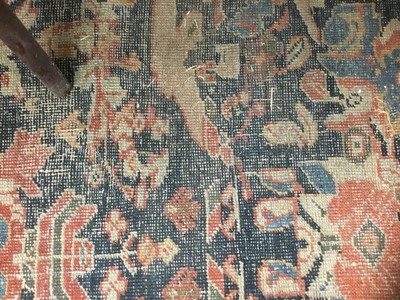 Lot 1514 - Very large antique heriz carpet