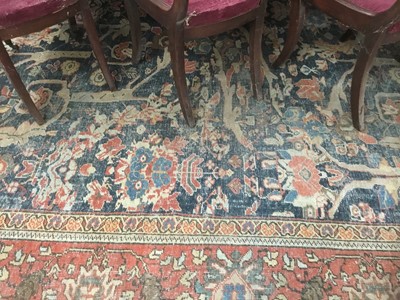 Lot 1514 - Very large antique heriz carpet