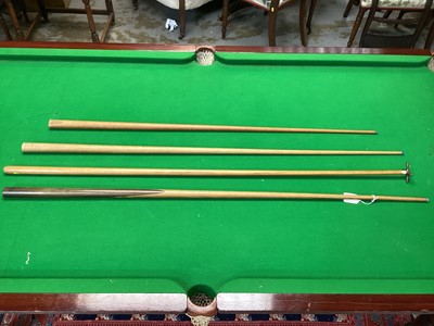 Lot 1302 - Edwardian mahogany billiards table