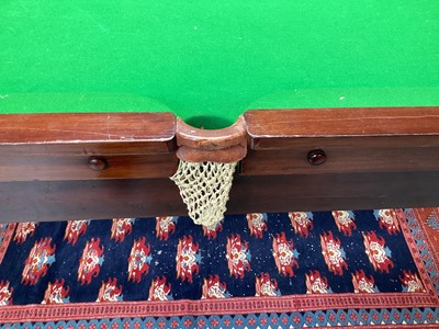 Lot 1302 - Edwardian mahogany billiards table