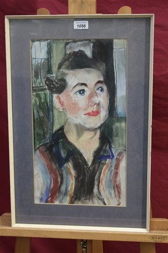 Lot 1056 - *Lucy Harwood (1893 - 1972), pastel - 'Con'...