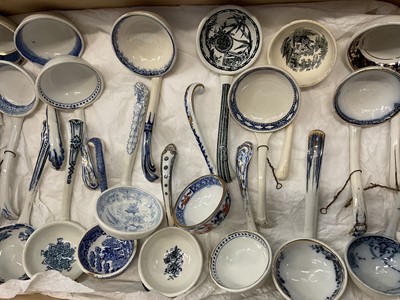 Lot 1340 - Collection of approximately 89 Victorian and Edwardian ceramic ladles