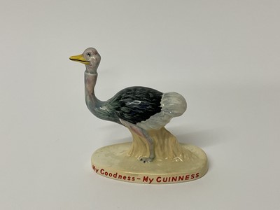 Lot 1341 - Carlton Ware Guinness advertising figure of an ostrich 'My Goodness - My Guinness'