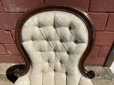 Lot 177 - Victorian mahogany spoon back chair