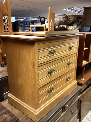 Lot 1402 - Edwardian satin walnut dressing chest