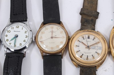 Lot 1012 - Collection of various vintage Gentlemen's wristwatches Timex, Ingersoll and others.