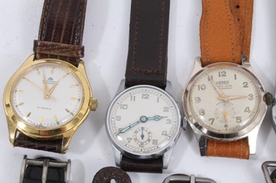 Lot 1018 - Group of vintage wristwatches to include new old stock Newmark wristwatch, Mickey Mouse branded watch and others.