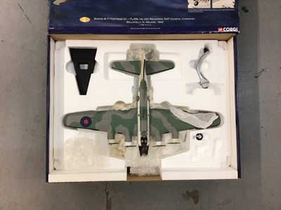 Lot 1819 - Corgi boxed selection of three Aviation Archive models, B-17 Flying Fortress AA33303, Battle of Britain Memorial Flight AA32602 and B-24D AA34002 (3)