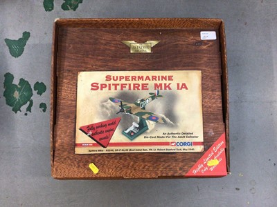 Lot 1821 - Corgi boxed selection of four Aviation Archive models, Spitfire MK1a, B-17E AA33304, Lancaster AA32608 and Wellington AA34804 (4)