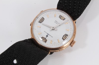 Lot 1030 - Three 1920s 9ct gold cased wristwatches
