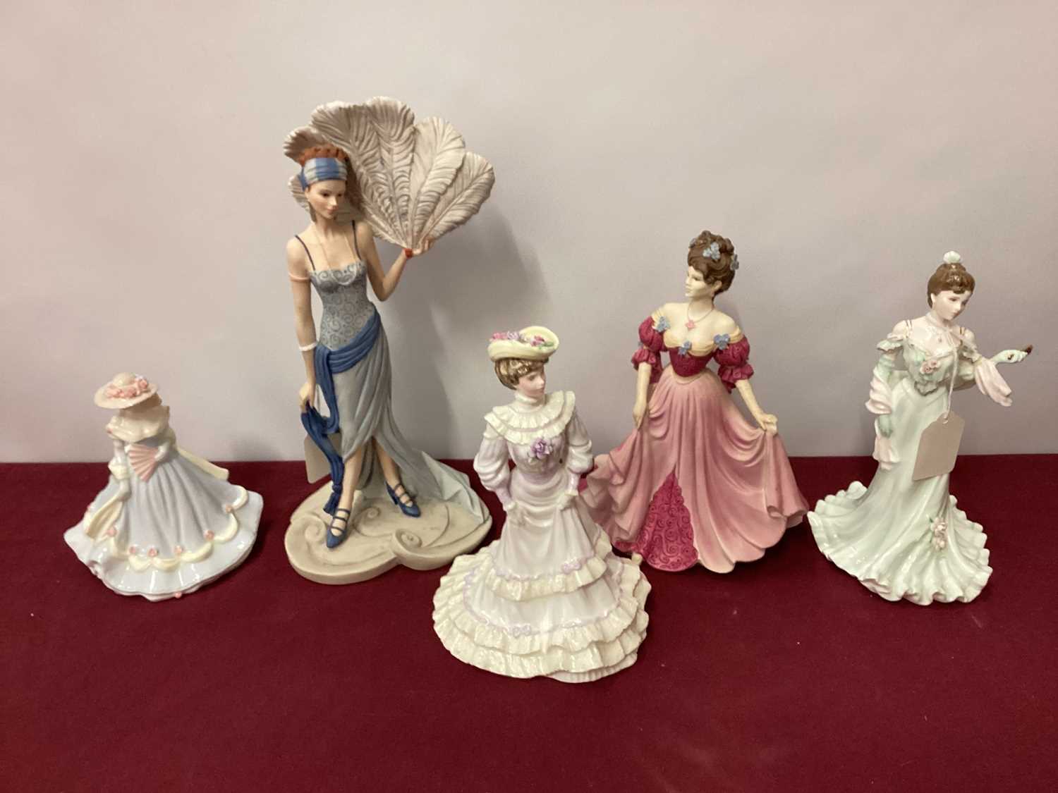 Lot 1348 - Fifteen Coalport figures including Clementine Debut In Paris, Louisa At Ascot, Just For You, Roaring Twenties Sadie etc, together with a Royal Worcester figure - Katie (17)