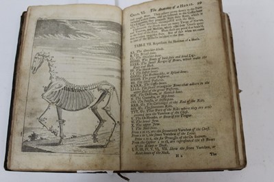 Lot 1651 - The Farriers New Guide by W Gibson, sixth edition, 1729, antique full calf