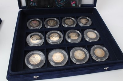 Lot 262 - G.B. - Royal Mint London 2012 Olympic brilliant UNC 50p, 30 coin sports collection (N.B. Includes The Official £5 & cased with Certificate's of Authenticity) (1 coin set)