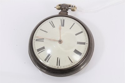 Lot 1033 - Silver pair cased pocket watch (London 1842) with movement signed Thomas Maston London, no. 10911