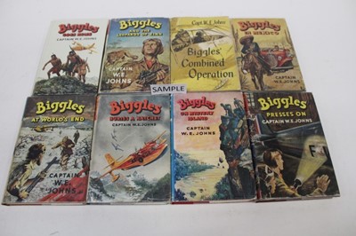 Lot 1650 - Collection of Biggles books, including some early editions