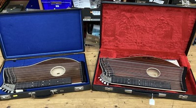 Lot 2235 - Three cased zithers