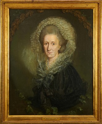Lot 1320 - Attributed to Jens Juel (1745-1802) pair of oils on canvas - portraits of Senator Johann Georg Bausch and his wife Engel Emerentia Bausch, in gilt frames