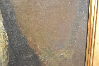 Lot 1320 - Attributed to Jens Juel (1745-1802) pair of oils on canvas - portraits of Senator Johann Georg Bausch and his wife Engel Emerentia Bausch, in gilt frames