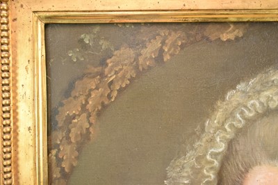 Lot 1320 - Attributed to Jens Juel (1745-1802) pair of oils on canvas - portraits of Senator Johann Georg Bausch and his wife Engel Emerentia Bausch, in gilt frames