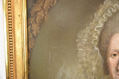 Lot 1320 - Attributed to Jens Juel (1745-1802) pair of oils on canvas - portraits of Senator Johann Georg Bausch and his wife Engel Emerentia Bausch, in gilt frames