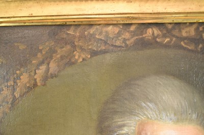 Lot 1320 - Attributed to Jens Juel (1745-1802) pair of oils on canvas - portraits of Senator Johann Georg Bausch and his wife Engel Emerentia Bausch, in gilt frames