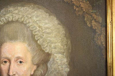 Lot 1320 - Attributed to Jens Juel (1745-1802) pair of oils on canvas - portraits of Senator Johann Georg Bausch and his wife Engel Emerentia Bausch, in gilt frames