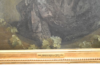 Lot 1320 - Attributed to Jens Juel (1745-1802) pair of oils on canvas - portraits of Senator Johann Georg Bausch and his wife Engel Emerentia Bausch, in gilt frames
