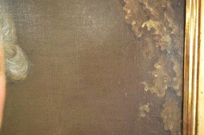 Lot 1320 - Attributed to Jens Juel (1745-1802) pair of oils on canvas - portraits of Senator Johann Georg Bausch and his wife Engel Emerentia Bausch, in gilt frames