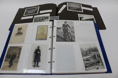 Lot 1546 - Collection of postcards, photographs, magazines relating to the Police Force, including comic cards, early Victorian cabinet cards, various real photographs etc