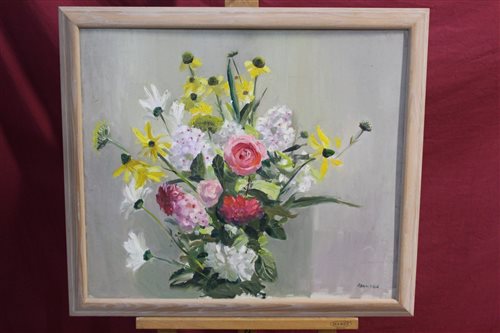 Lot 1078 - Ronald Ronaldson (1919-2015), oil on board,...