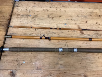 Lot 2624 - Selection of fishing rods, tackle and